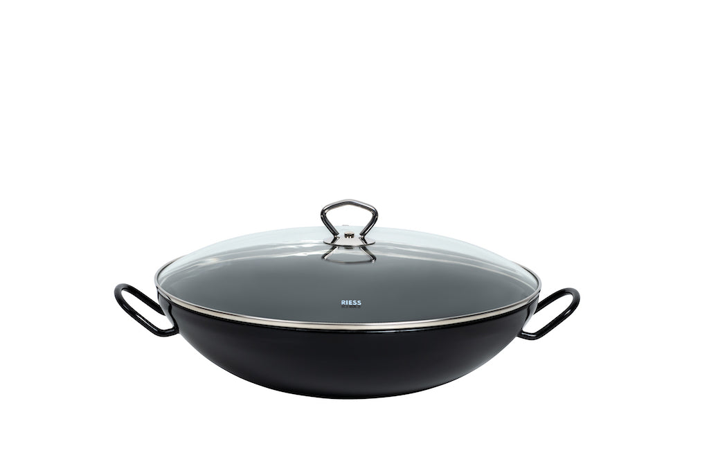 Wok mit Glasdeckel
